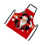 Maxbell Christmas Apron Unisex Kitchen Bib Apron for Cooking Baking Party Supplies R - Aladdin Shoppers