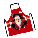 Maxbell Christmas Apron Unisex Kitchen Bib Apron for Cooking Baking Party Supplies R - Aladdin Shoppers