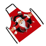 Maxbell Christmas Apron Unisex Kitchen Bib Apron for Cooking Baking Party Supplies R - Aladdin Shoppers