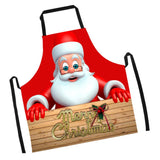 Maxbell Christmas Apron Unisex Kitchen Bib Apron for Cooking Baking Party Supplies T