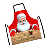 Maxbell Christmas Apron Unisex Kitchen Bib Apron for Cooking Baking Party Supplies T - Aladdin Shoppers
