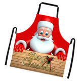 Maxbell Christmas Apron Unisex Kitchen Bib Apron for Cooking Baking Party Supplies T - Aladdin Shoppers