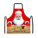 Maxbell Christmas Apron Unisex Kitchen Bib Apron for Cooking Baking Party Supplies T - Aladdin Shoppers