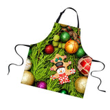 Maxbell Christmas Apron Unisex Kitchen Bib Apron for Cooking/Baking Party Supplies B
