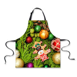 Maxbell Christmas Apron Unisex Kitchen Bib Apron for Cooking/Baking Party Supplies B - Aladdin Shoppers