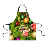 Maxbell Christmas Apron Unisex Kitchen Bib Apron for Cooking/Baking Party Supplies B - Aladdin Shoppers