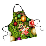 Maxbell Christmas Apron Unisex Kitchen Bib Apron for Cooking/Baking Party Supplies B - Aladdin Shoppers