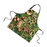 Maxbell Christmas Apron Unisex Kitchen Bib Apron for Cooking/Baking Party Supplies D - Aladdin Shoppers