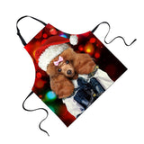 Maxbell Christmas Apron Unisex Kitchen Bib Apron for Cooking/Baking Party Supplies J - Aladdin Shoppers