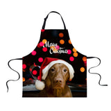 Maxbell Christmas Apron Unisex Kitchen Bib Apron for Cooking/Baking Party Supplies N - Aladdin Shoppers