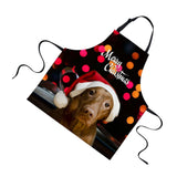 Maxbell Christmas Apron Unisex Kitchen Bib Apron for Cooking/Baking Party Supplies N - Aladdin Shoppers