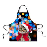 Maxbell Christmas Apron Unisex Kitchen Bib Apron for Cooking/Baking Party Supplies O - Aladdin Shoppers