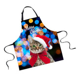 Maxbell Christmas Apron Unisex Kitchen Bib Apron for Cooking/Baking Party Supplies O - Aladdin Shoppers