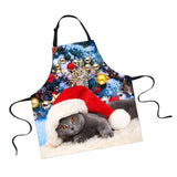 Maxbell Christmas Apron Unisex Kitchen Bib Apron for Cooking/Baking Party Supplies S - Aladdin Shoppers