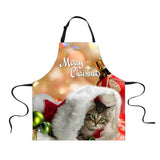 Maxbell Christmas Apron Unisex Kitchen Bib Apron for Cooking/Baking Party Supplies T - Aladdin Shoppers