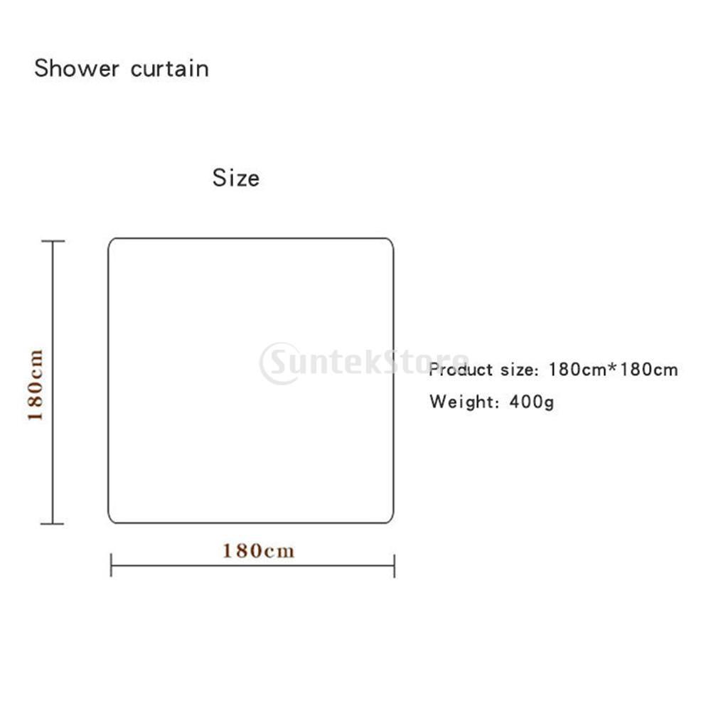 Maxbell Christmas Style athroom Curtains with 12 Hooks for Bathroom Decor Style01 - Aladdin Shoppers