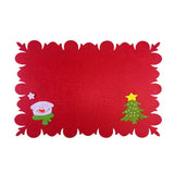 Maxbell Christmas Table Placemat Tableware Mat Pad for Holiday Decor 46x31cm C - Aladdin Shoppers