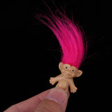 Maxbell Chromatic 5 Pieces Lucky Troll Doll Dams Doll Mini Action Figures Toy for Cake Toppers/ Dollhouse Decor - Aladdin Shoppers