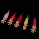 Maxbell Chromatic 5 Pieces Lucky Troll Doll Dams Doll Mini Action Figures Toy for Cake Toppers/ Dollhouse Decor - Aladdin Shoppers