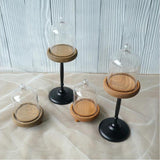 Maxbell Clear Cake Stand Cupcake Plate Cake Dome Lid Display high Light caffeine - Aladdin Shoppers