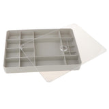 Maxbell Clear Organizer Container Storage Box for Nail Tip Jewelry Beads Gray - Aladdin Shoppers