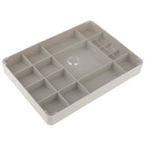 Maxbell Clear Organizer Container Storage Box for Nail Tip Jewelry Beads Gray - Aladdin Shoppers