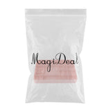 Maxbell Clear Organizer Container Storage Box for Nail Tip Jewelry Beads Pink
