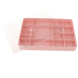 Maxbell Clear Organizer Container Storage Box for Nail Tip Jewelry Beads Pink - Aladdin Shoppers