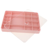 Maxbell Clear Organizer Container Storage Box for Nail Tip Jewelry Beads Pink - Aladdin Shoppers