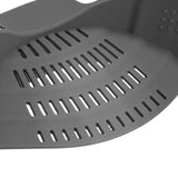 Maxbell Clip-on Silicone Kitchen Pan Strainer Colander & Drainer, Pan Strainer Gray - Aladdin Shoppers