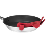 Maxbell Clip-on Silicone Kitchen Pan Strainer Colander & Drainer, Pan Strainer Red - Aladdin Shoppers