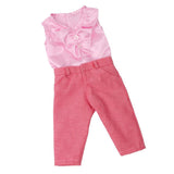 Maxbell Clothes Set Pink Tops & Long Pants Trousers for 18 Inch Doll - Aladdin Shoppers