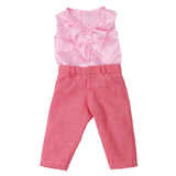 Maxbell Clothes Set Pink Tops & Long Pants Trousers for 18 Inch Doll - Aladdin Shoppers