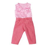 Maxbell Clothes Set Pink Tops & Long Pants Trousers for 18 Inch Doll - Aladdin Shoppers