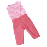 Maxbell Clothes Set Pink Tops & Long Pants Trousers for 18 Inch Doll - Aladdin Shoppers