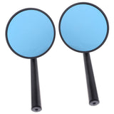 Maxbell CNC Alloy Side Rear View Race Mirrors for Motorbikes Scooters ATV Blue - Aladdin Shoppers