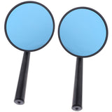 Maxbell CNC Alloy Side Rear View Race Mirrors for Motorbikes Scooters ATV Blue - Aladdin Shoppers