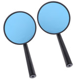 Maxbell CNC Alloy Side Rear View Race Mirrors for Motorbikes Scooters ATV Blue - Aladdin Shoppers
