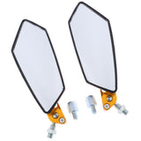 Maxbell CNC Aluminum Racing Side Rear View Mirrors for Motorcycle Scooter ATV Golden - Aladdin Shoppers