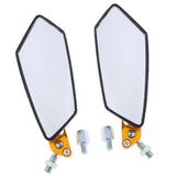 Maxbell CNC Aluminum Racing Side Rear View Mirrors for Motorcycle Scooter ATV Golden - Aladdin Shoppers