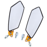 Maxbell CNC Aluminum Racing Side Rear View Mirrors for Motorcycle Scooter ATV Golden - Aladdin Shoppers
