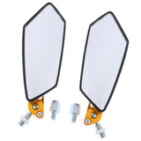 Maxbell CNC Aluminum Racing Side Rear View Mirrors for Motorcycle Scooter ATV Golden - Aladdin Shoppers