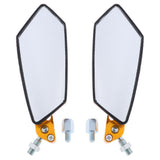 Maxbell CNC Aluminum Racing Side Rear View Mirrors for Motorcycle Scooter ATV Golden - Aladdin Shoppers