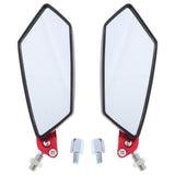 Maxbell CNC Aluminum Racing Side Rear View Mirrors for Motorcycle Scooter ATV Red - Aladdin Shoppers