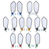 Maxbell CNC Aluminum Racing Side Rear View Mirrors for Motorcycle Scooter ATV Red - Aladdin Shoppers