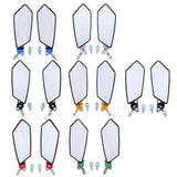 Maxbell CNC Aluminum Racing Side Rear View Mirrors for Motorcycle Scooter ATV Red - Aladdin Shoppers