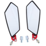 Maxbell CNC Aluminum Racing Side Rear View Mirrors for Motorcycle Scooter ATV Red - Aladdin Shoppers