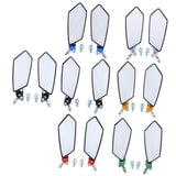 Maxbell CNC Aluminum Racing Side Rear View Mirrors for Motorcycle Scooter ATV Red - Aladdin Shoppers