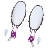Maxbell CNC Aluminum Side Rear View Race Mirrors for Motorcycle Scooters ATV Purple - Aladdin Shoppers