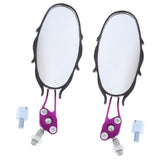 Maxbell CNC Aluminum Side Rear View Race Mirrors for Motorcycle Scooters ATV Purple - Aladdin Shoppers